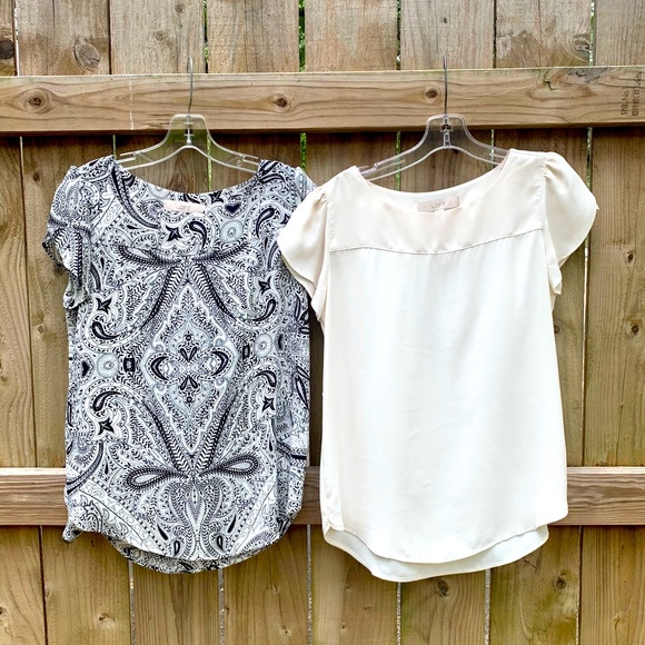 LOFT Tops With Tulip Cap Sleeves - Picture 1 of 11